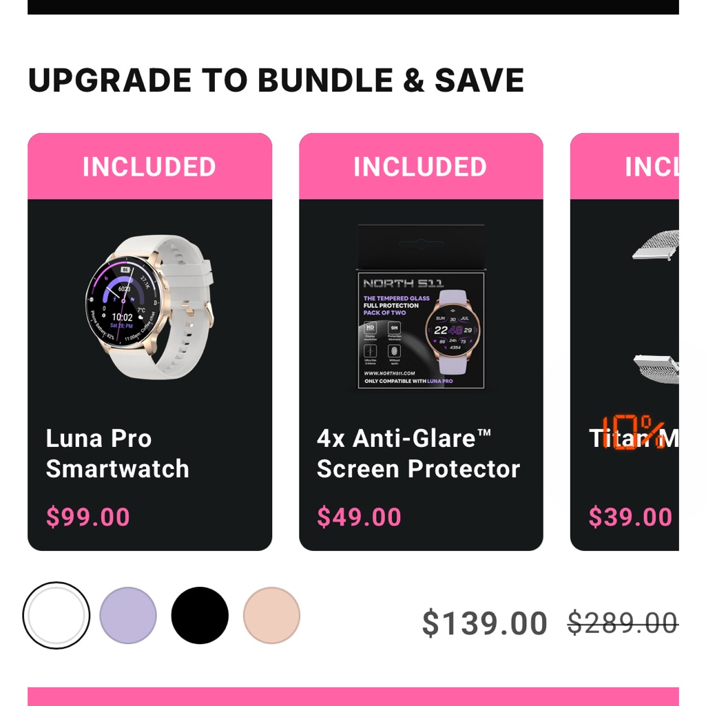 Smartwatch  Rose Gold And Black